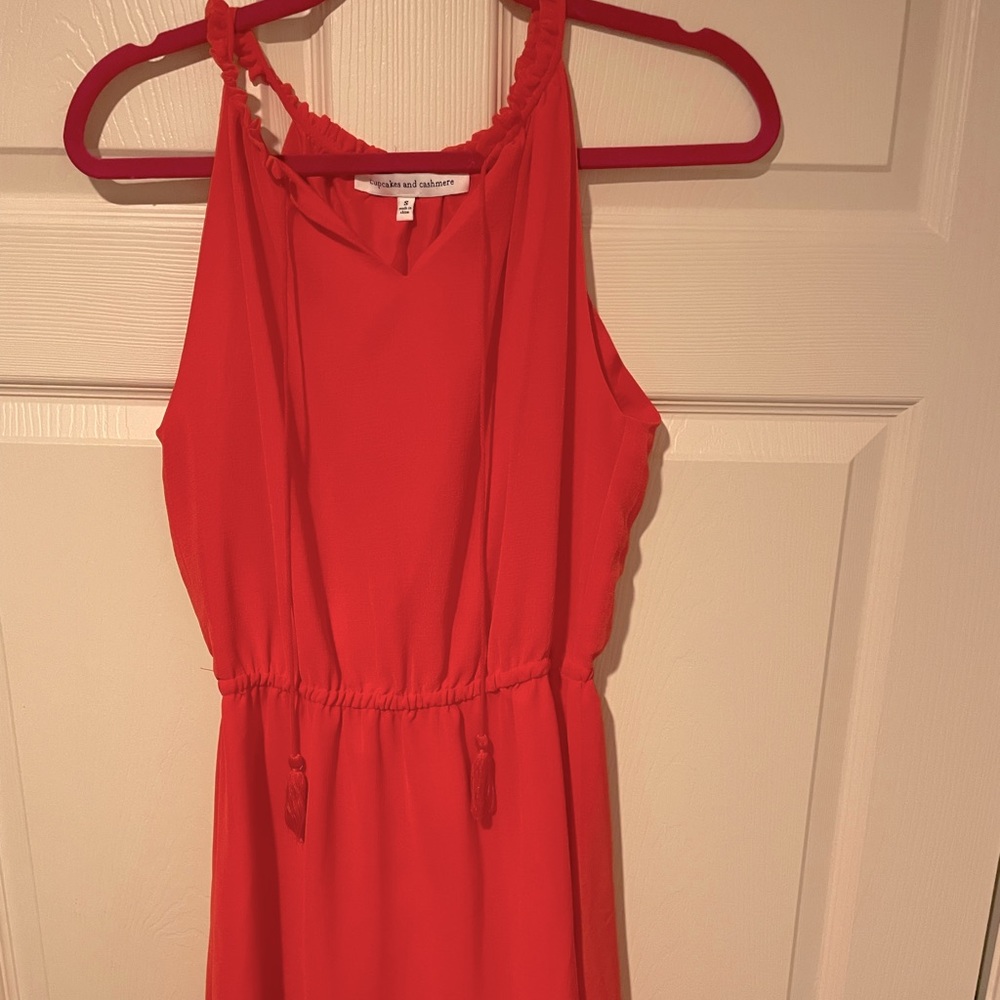 Cupcakes and Cashmere coral sundress. New. Size small